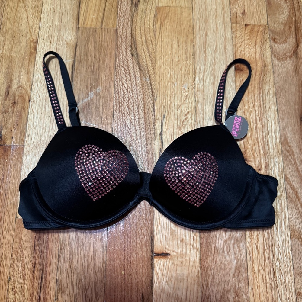 PINK Victoria's Secret Hearts Push-up Bra Size 34B